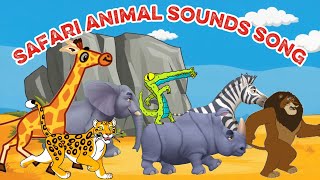 Safari animal sounds song 0717 | Nursery Rhymes | Woof Woof Rhymes