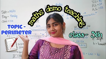 perimeter/ class-5/ maths demo teaching/ kvs Interview Prepration