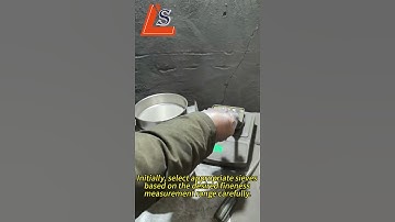 The fineness testing of ferrosilicon powder