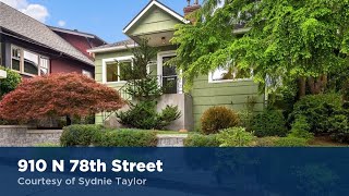 910 N 78th Street Seattle, WA 98103 | Sydnie Taylor | Search Homes for Sale