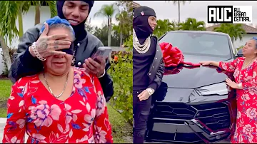 6ix9ine Blesses His Mom With A Lamborghini For Christmas