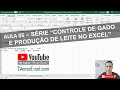 Aula 05 - Série "Controle de Gado e Produção de Leite em Excel"