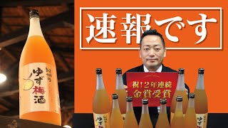 【梅酒】速報！紀州のゆず梅酒が2年連続金賞受賞の快挙！【中野BC】