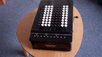The first Burroughs Calculator