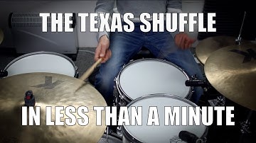 Texas Shuffle in less than a Minute - Daily Drum Lesson