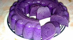 Cara Membuat Puding Ubi Ungu Lembut - Durasi: 1.10. 