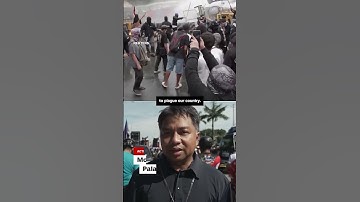 Police clash with anti-corruption protesters in the Philippines
