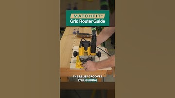 Build Dovetail Tracks Faster & Easier with the MatchFit Grid Router Guide! #woodworking #dovetail