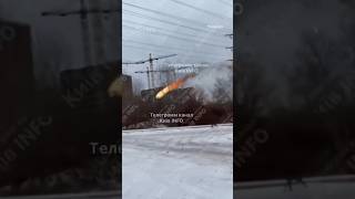 Moment Russian Shahed Drone Gets Caught In Kyiv Power Lines And Bursts Into Flames