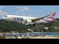 Skiathos Airport Summer 2023 Crazy low landings + Powerful Jetblast Departures!Planespotting in 4K