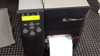 Zebra Thermal printer repair Z4MPLUS DT blank screen by hightideblue 18,026 views 11 years ago 1 minute, 38 seconds