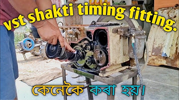 vst 130di engine gear timing setting||how to vst engine gear timing