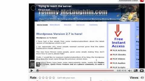 Wordpress Blog Setup Tutorial:  17 of 20  Adding Video to Blog