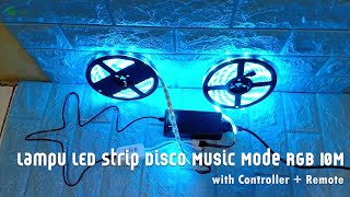 Lampu LED Strip RGB 10M Disco Music Mode Controller with Remote