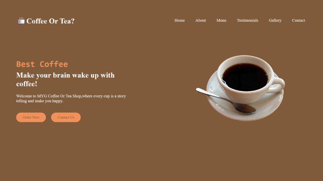 Modern Responsive Coffee Website Build | HTML CSS JS (Source Code ...