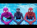 Team spiderman vs bad guy team  morning routines in real life  more  live action   splife tv