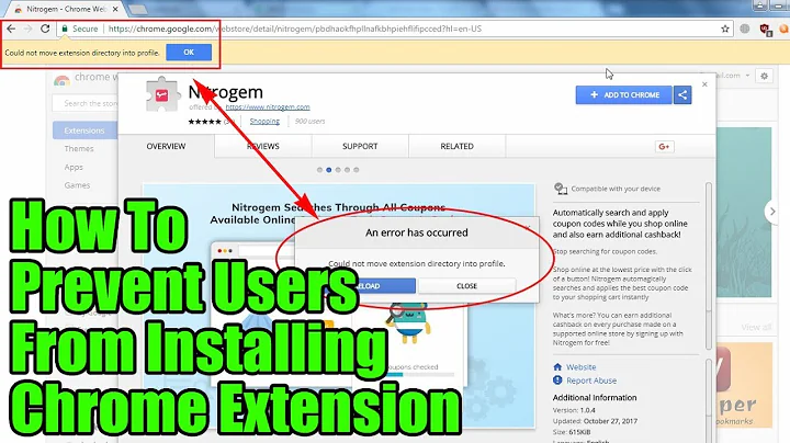 How to Prevent Users from Installing Google Chrome Extension