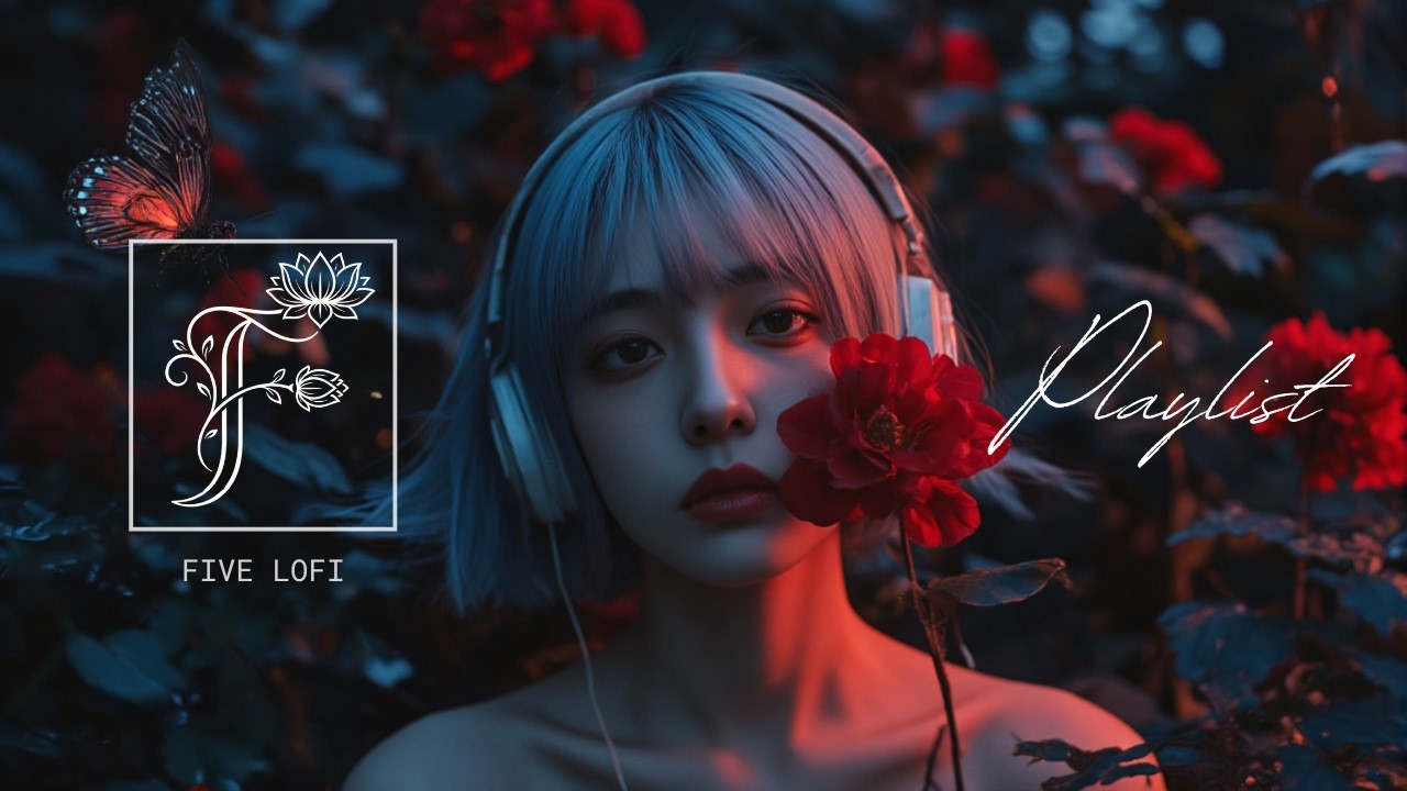 𝐏𝐥𝐚𝐲𝐥𝐢𝐬𝐭 藍夜中的赤色旋律🌹一播就停不下來的日系空靈歌單｜Playlist for Sleep/Chill/Study/Work【 Five Lofi  】