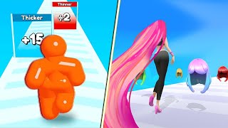Hair Challenge Vs Tall Man Run - All Level Mobile  Walkthrough  Videos Update Gameplay iOS,Android