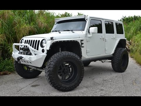 MC Customs Jeep Wrangler Smittybuily Body Armor on American Force Wheels -  YouTube