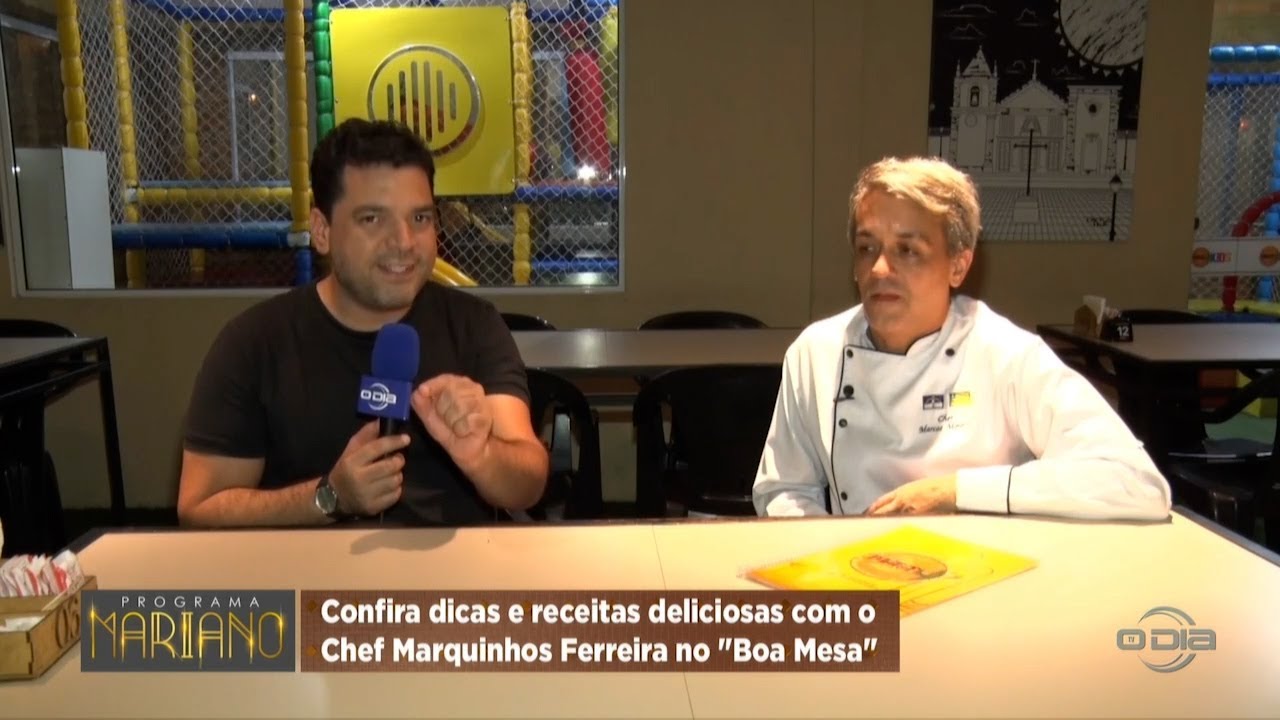 Chef Marquinhos Ferreira apresenta dicas culinárias no quadro Boa Mesa 14 10 2023