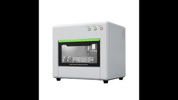 LY FK10 enclosed mini desktop CNC engraving machine 4 axis linkage for jewelry Jade stone glass gem