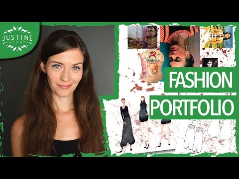 How to create a fashion portfolio | TUTORIAL Parsons fashion design major | Justine Leconte