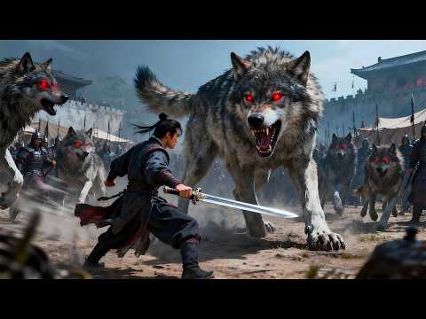 The waste firewood guy awakens his SSS-class ancient bloodline in a desperate situation, slaying giant mutant white wolves in seconds, and the humiliators of the past collectively surrendered! | ⚔️ Kung Fu MMA | Kung Fu #巨狼 #劉昊然 #戰神覺醒