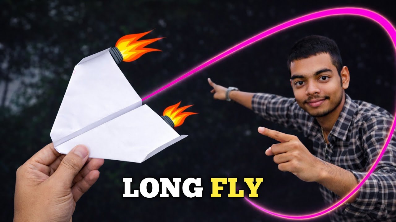 Paper Plane Long Flight ✈️ | Ye Plane Sabse Lamba Udta Hai 😱