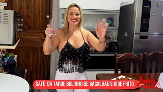 Café Da Tarde Bolinho De Bacalhau E Kibe Frito
