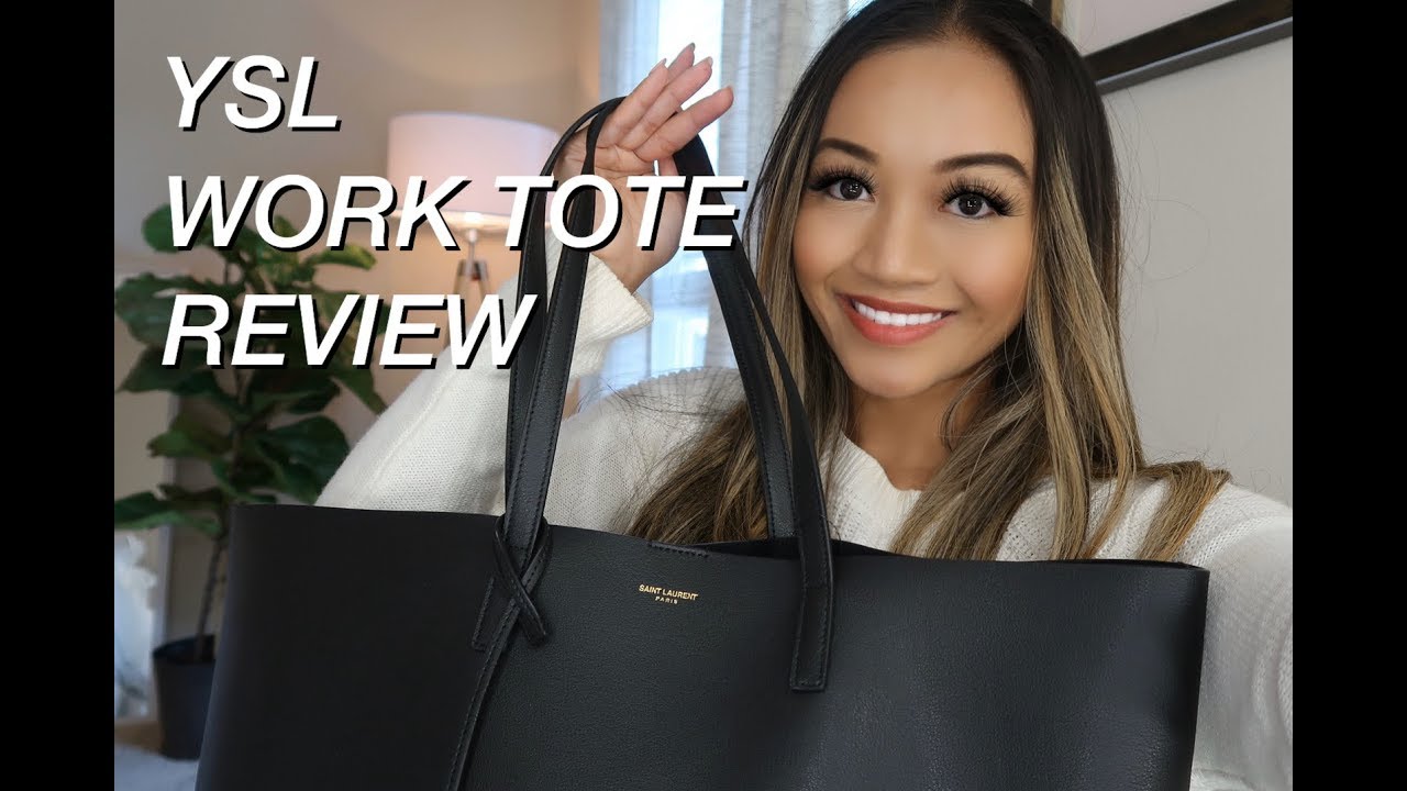 YSL/SAINT LAURENT TOTE WORK BAG REVIEW 