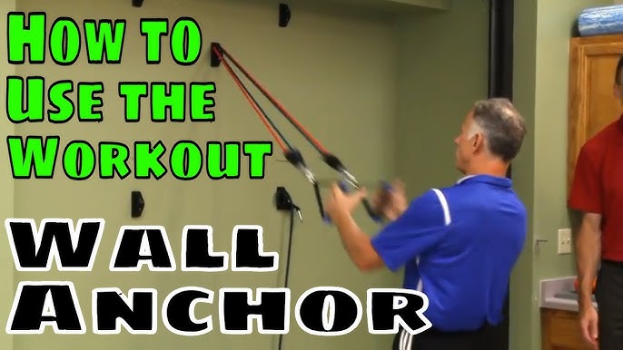 Space Saver Gym - Resistance Band Wall Anchor (1 Rail + 1 Rail Car)