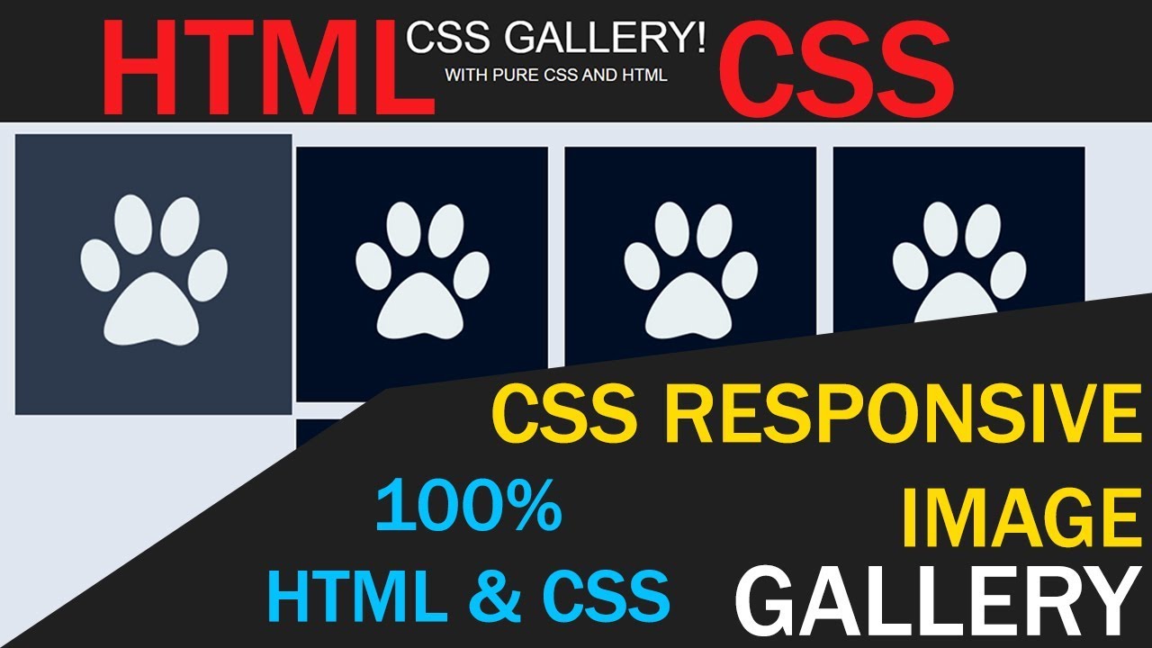 How to make Image Gallery | CSS & HTML - YouTube