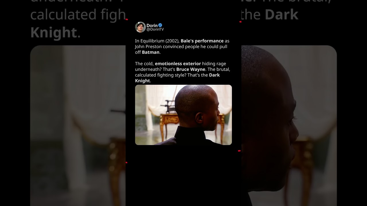 Equilibrium 2002-Christian Bale’s performance that lead him to Batman 