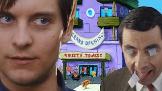 Bully Maguire vs Mr. Bean in Krusty Towers