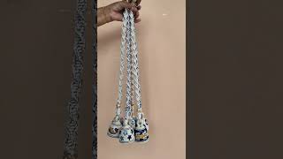 Ceramic Bells with Macramé Rope | DIY Home Decor | Handmade Hanging Bells