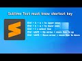 Moves the current line up or down in sublime text | How to move line up/down Sublime Text?
