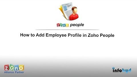 How to Add Employee Profile in Zoho People