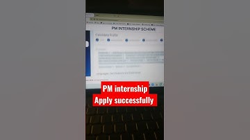 PM Internship Program scheme apply successfully/PM Internship scheme #pminternshipscheme #internship