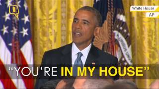 Obama Removes Heckler From White House