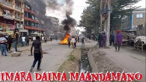 Maandamano at Imara Daima Nrb: Streets on Fire