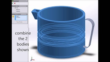 SolidWorks 2013, Tutorial to create a Water Jug, 3D Printing ready HD