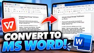 How To Convert WPS Office To MS Word (step by step)