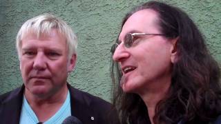 Geddy Lee and Alex Lifeson on the RUSH fever
