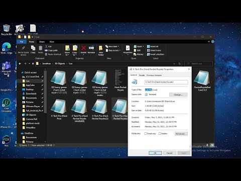 How to create a Lua file on windows 10