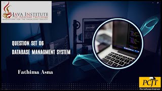 Question set 6 Database Management System