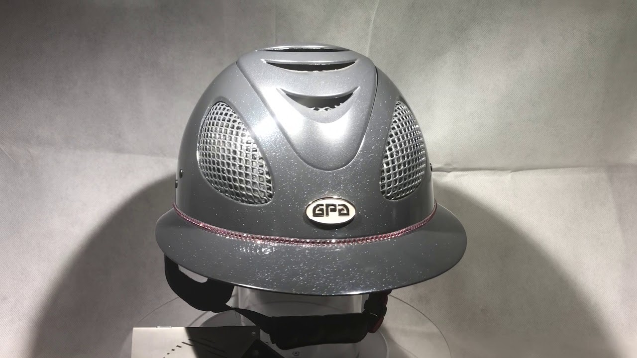 Casque Gpa First Lady Grise Brillante Strass Roses Youtube