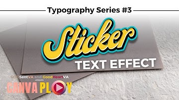 CANVAPLAY | STICKER TEXT EFFECT