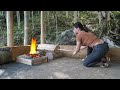 Primitive technology (iron forge was born) - CABIN / Living Off Grid 2