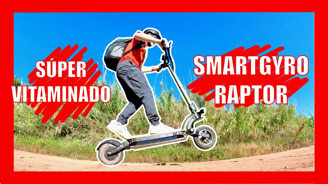 🏆 RAPTOR con BATERÍA de 23Ah el MEJOR Patinete Eléctrico de SMARTGYRO de  2022 - REVIEW 